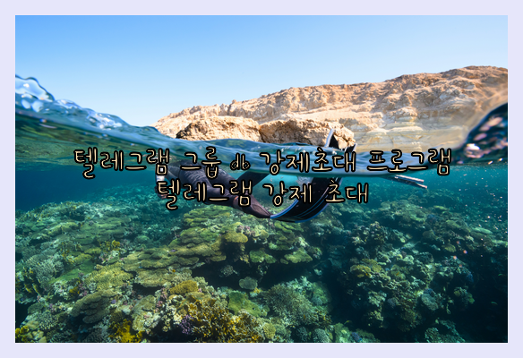 텔레그램 db 강제 초대
